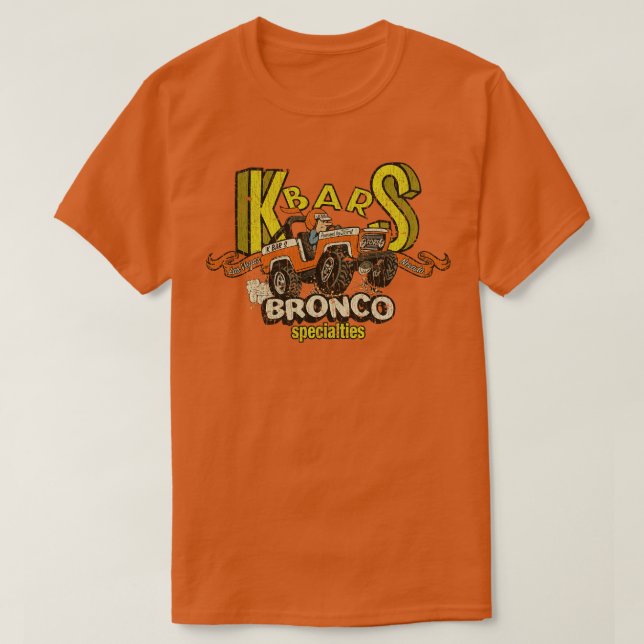 T-shirt KBarS Bronco Spécialités 1978 (Design devant)
