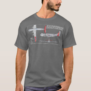 T-shirt KC97 Stratofreighter American Tanker Aircraft Diag