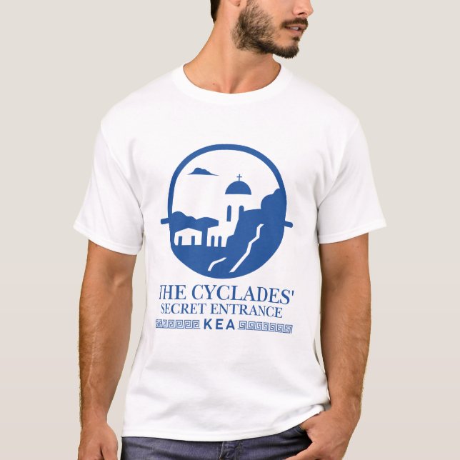 T-shirt Kea : l'entrée secrète des Cyclades (Devant)