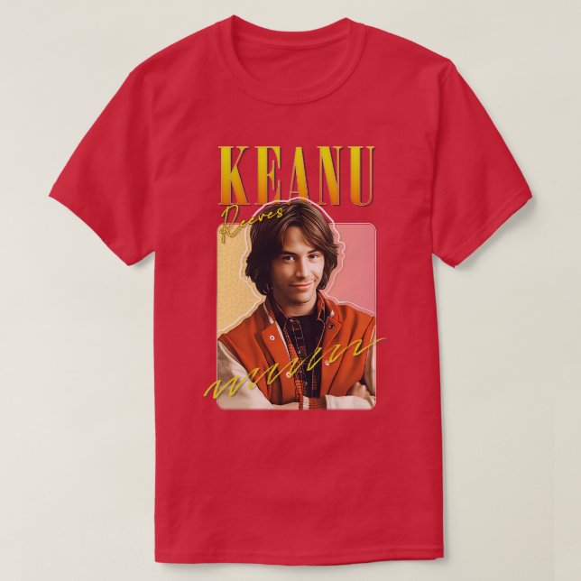T-shirt Keanu Reeves Style années 90 Design esthétique ori (Design devant)