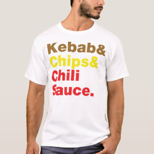 T-shirt Kebab & Chips & Sauce Chili.