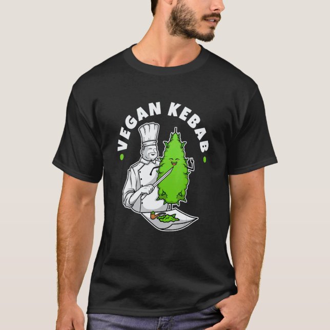 T-shirt Kebab végane Herbe (Devant)