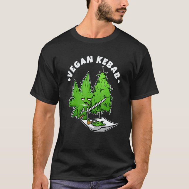 T-shirt Kebab végétalien Herbe  1 (Devant)