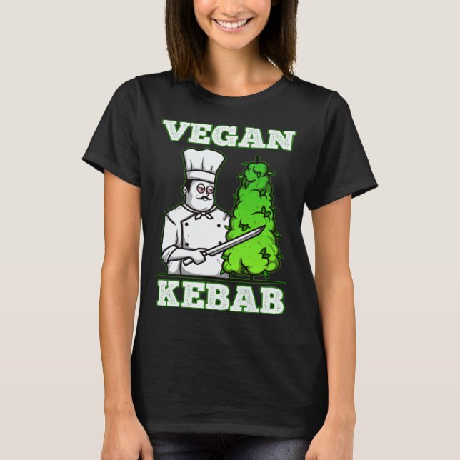 T-shirt Kebab végétalien mauvaises herbes (Devant)