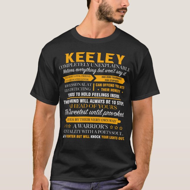 T-shirt KEELEY complètement inexplicable (Devant)