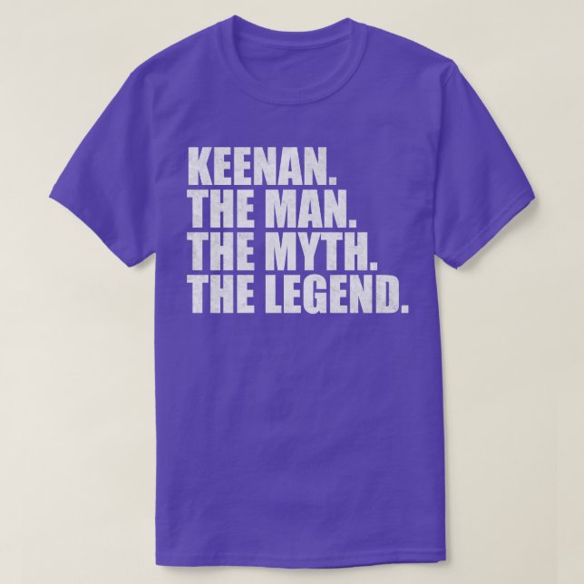T-shirt KeenanKeenan Nom Keenan prénom (Design devant)