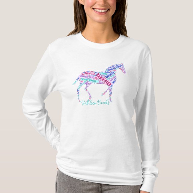 T-shirt Keeneston Horse Long Manche (Devant)