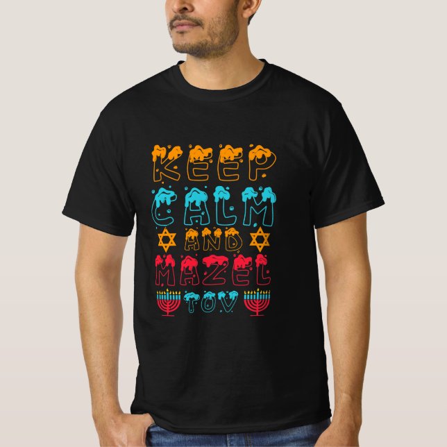 T-shirt keep caland mazel tov (Devant)