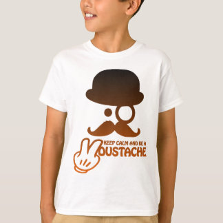 T-shirt Keep calm and accélérateur de prise a Moustache -