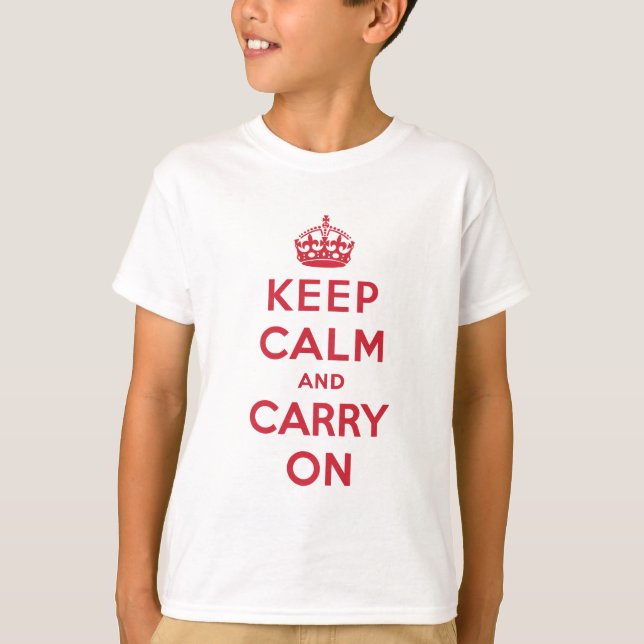 T-shirt Keep Calm and Carry (Devant)
