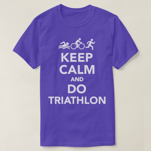T-shirt Keep calm and do Triathlon 2 (Design devant)