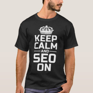 T-shirt Keep Calm And Seo On Premium