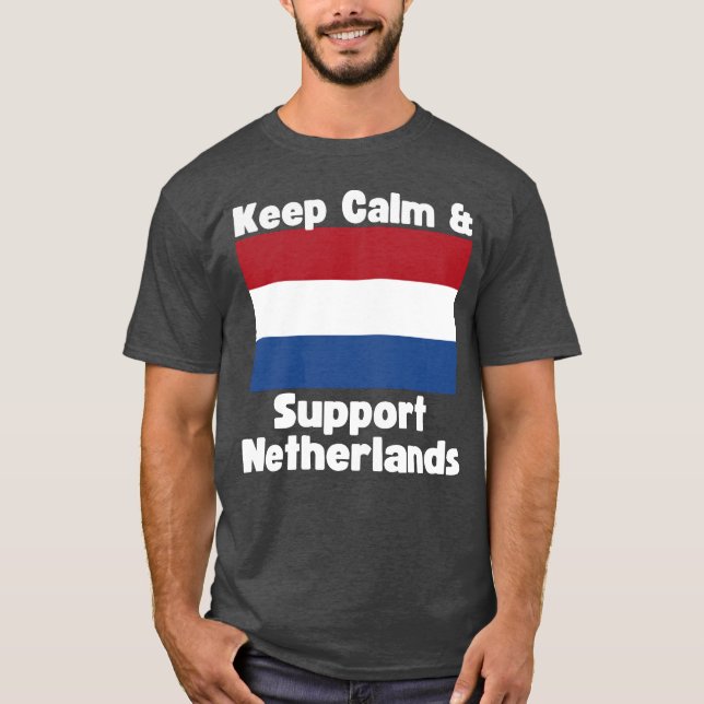 T-shirt Keep Calm and Support Netherlands boy (Devant)