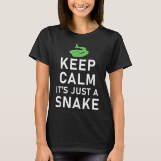 T-shirt Keep Calm its just a Snake Funny Snake Lover