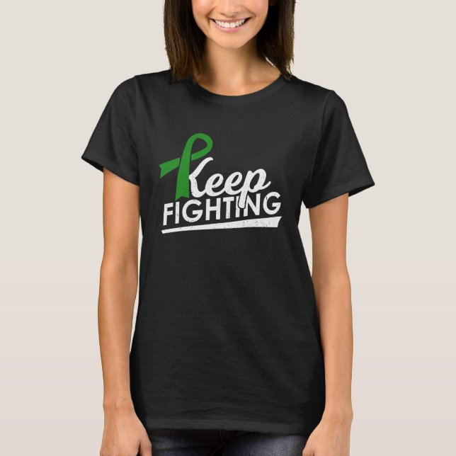 T-shirt Keep Fighting Cerebral Palsy & Glaucoma Warrior Aw (Devant)