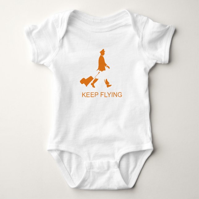 T-shirt Keep Flying - Airline Pilot (Devant)