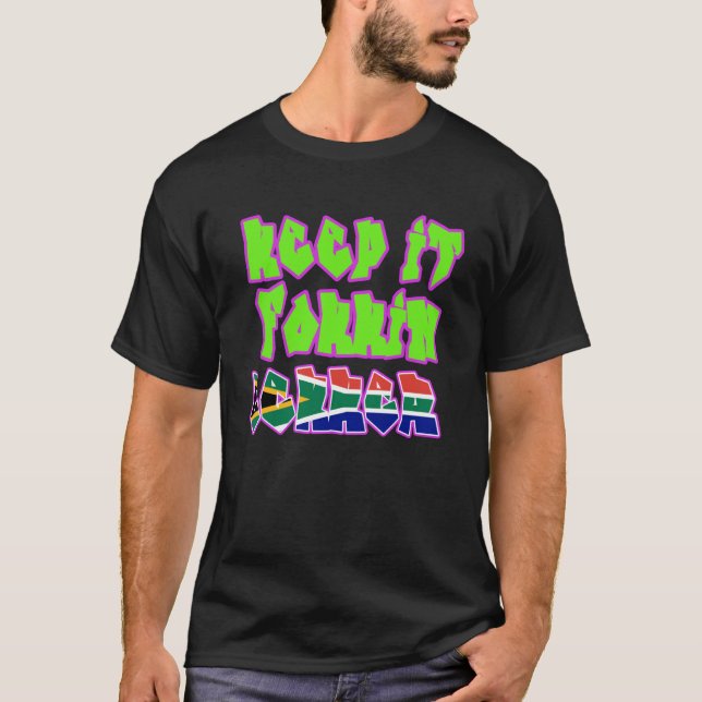 T-shirt Keep It Lekker Old Skool Style 90 s Afrique du Sud (Devant)