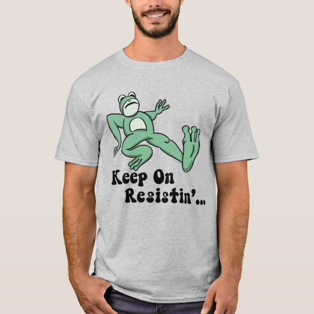 T-shirt Keep on resisting with the Portland frog (Devant)