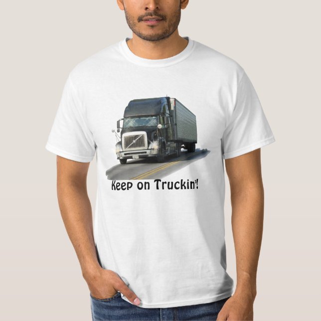 T-shirt "Keep on Truckin" pour chauffeur de camion (Devant)