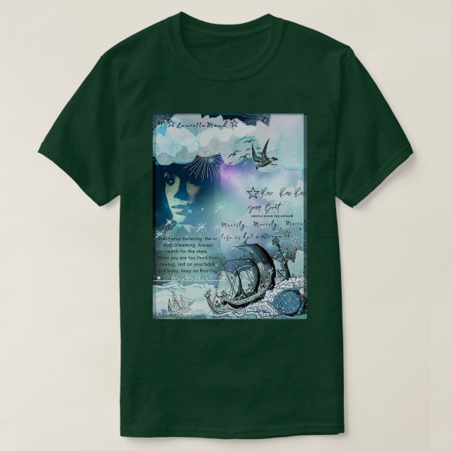 T-shirt Keep rowing 1 (Design devant)