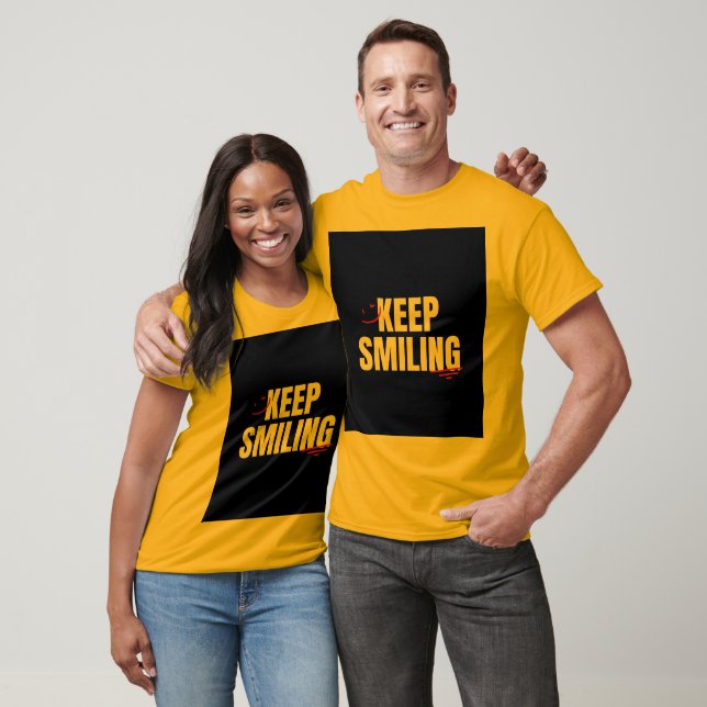 T-shirt Keep Smiling pour unisexe (Unisexe)