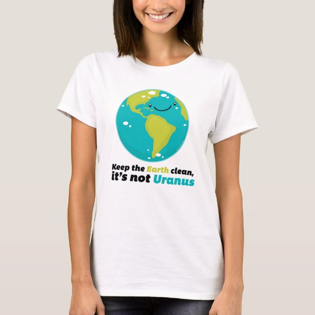T-shirt Keep The Earth Clean (Devant)