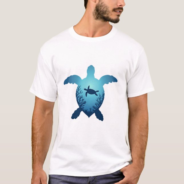 T-shirt Keep The Sea Plastic Free Save The Sea Turtles T-S (Devant)