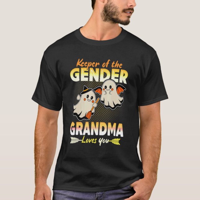 T-shirt Keeper Of The Gender Grandma Loves You Reveal Hall (Devant)