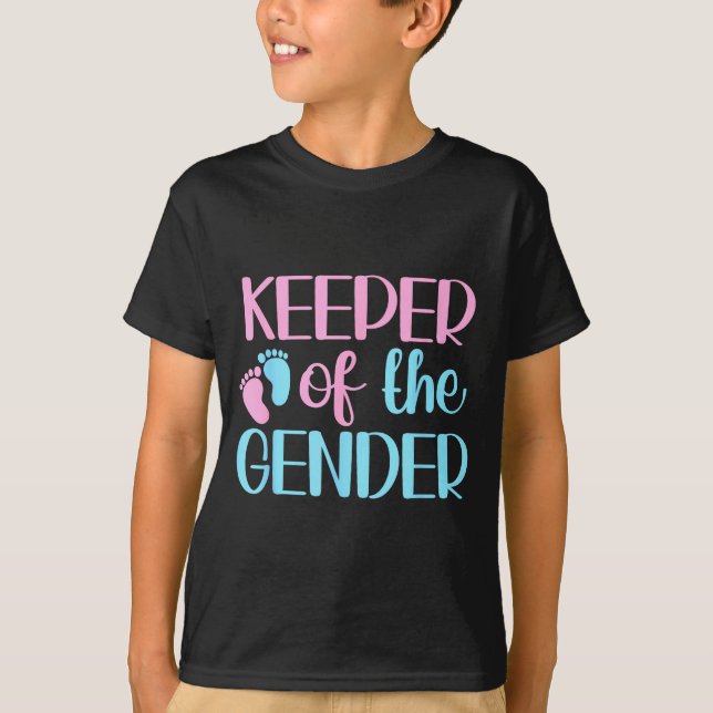 T-shirt Keeper Of The Gender Pregnancy Announcement Gender (Devant)