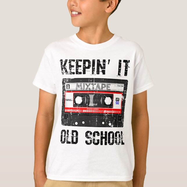 T-shirt Keepin It Old School 80s et 90s Hip hop (Devant)