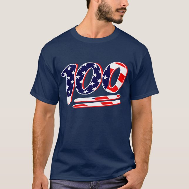 T-shirt Keeping It USA 100 (Devant)