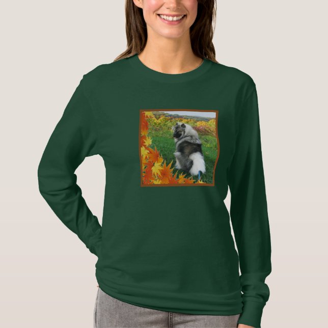T-shirt Keeshond 5 d'automne (Devant)
