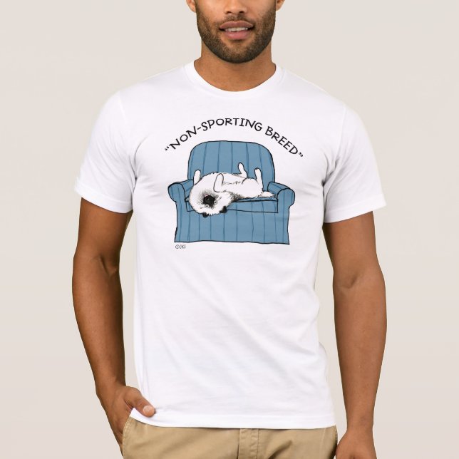 T-shirt Keeshond "race Non-Sportive " (Devant)