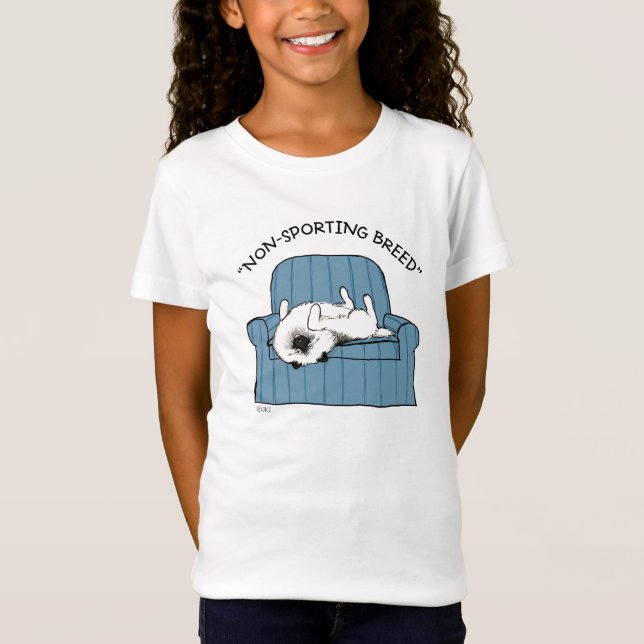 T-Shirt Keeshond "Race non sportive" (Devant)
