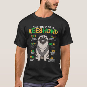 T-shirt Keeshony Anatomy Funny Chien maman papa Cadeau T-s