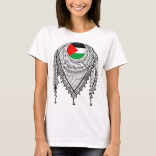 T-shirt Keffiyeh Écharpe palestinienne tissu traditionnel