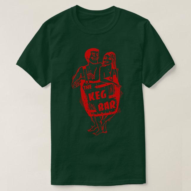 T-shirt Keg Bar Retro Defunct Tavern (Design devant)