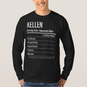 T-shirt Kellen Taille de service Nutrition Étiquette Calor