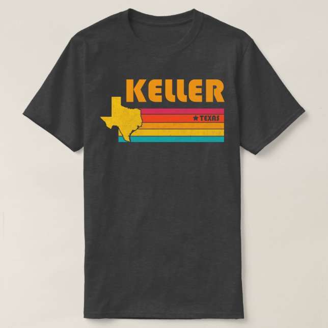 T-shirt Keller Texas Souvenir Vintage (Design devant)
