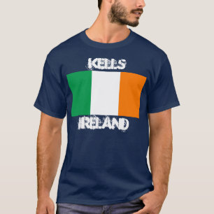 T-shirt Kells, Irlande avec drapeau irlandais