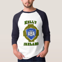 Kelly/O'Kelly Irish Shield avec Croix celtique