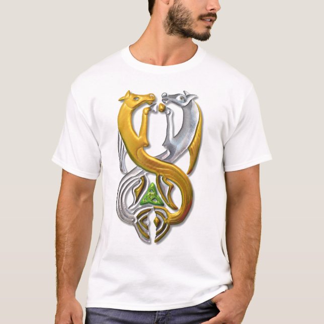 T-shirt Kelpie or et argent (Devant)