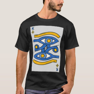 T-shirt Kemetisme Play Card Black Egyptian Eye Of Horus Me