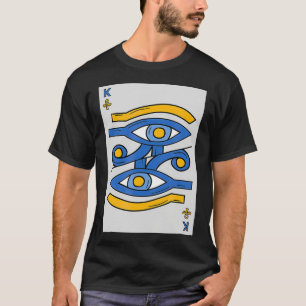 T-shirt Kemetisme Play Card Black Egyptian Eye Of Horus Me