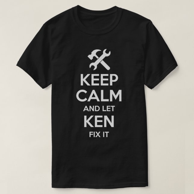 T-shirt KEN Correction Citation Drôle Anniversaire Nom Per (Design devant)