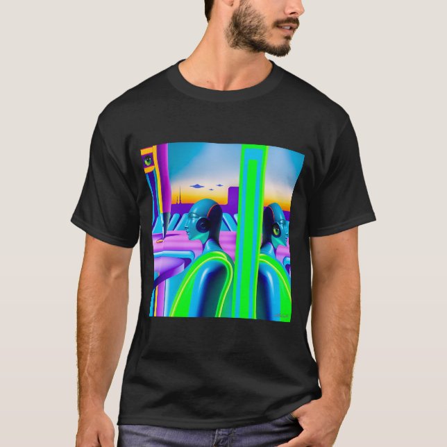 T-shirt Ken Gage Futur Spectre Sci-Fi (Devant)