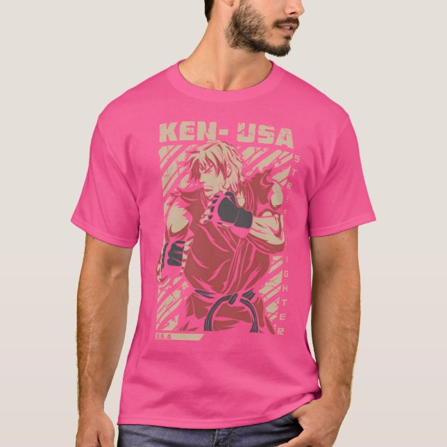 T-shirt Ken Masters - Street Fighter (Devant)