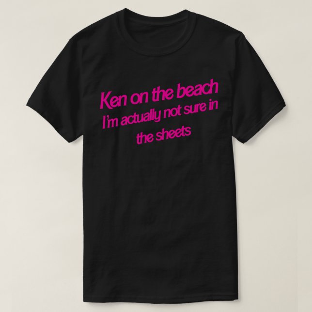 T-shirt Ken sur la plage (Design devant)