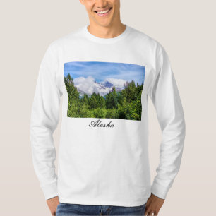 T-shirt Kenai Fjords Snowy Mountains Long Manches