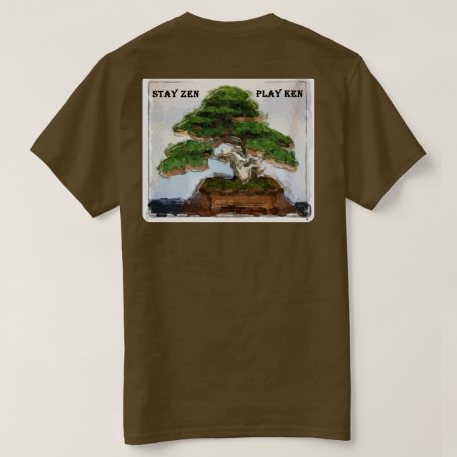 T-shirt Kendama Bonsai Tree Brown (Design dos)